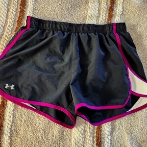 Black / purple / white Under Armour Athletic shorts